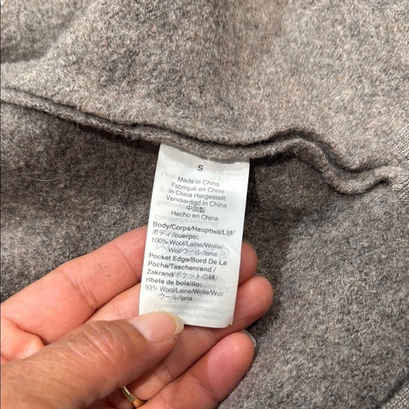 Madewell Cardigan Size Small Gray Oversized Sweater Wool Long Sleeve - Picture 10 of 12